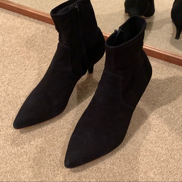 Loeffler Randall Kassidy Kitten Heel Bootie, Black Suede - Picture 4 of 16